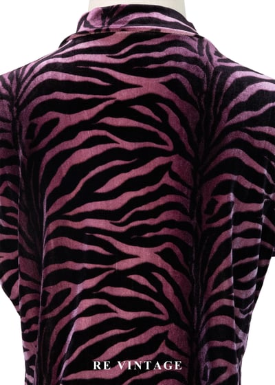 粉紅紫斑馬絨布短袖上衣9