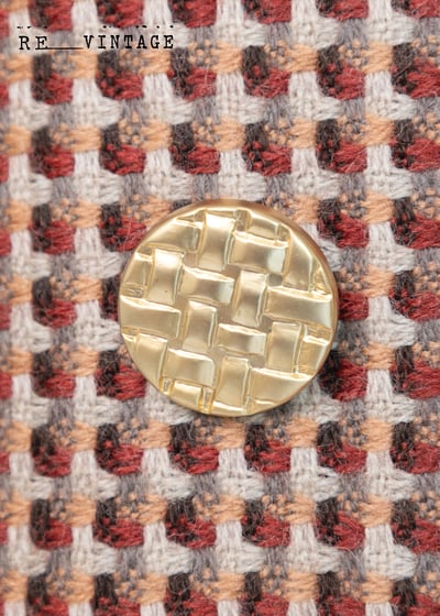 酒紅藕色雙排釦愛心格紋西裝外套9