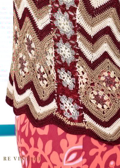 乾燥玫瑰針織波紋小花背心6