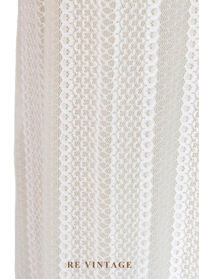 奶白色蕾絲仙氣光芒洋裝15