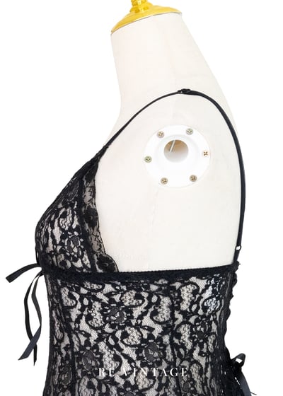 墨西哥製 - 瑪瑙黑蕾絲辣辣小背心8