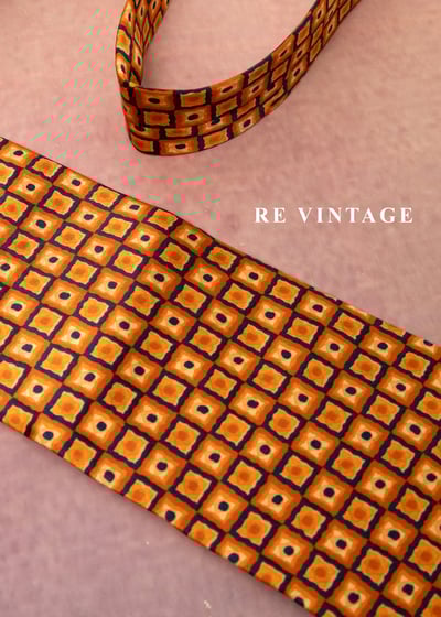 暖暖南瓜色方格領帶1