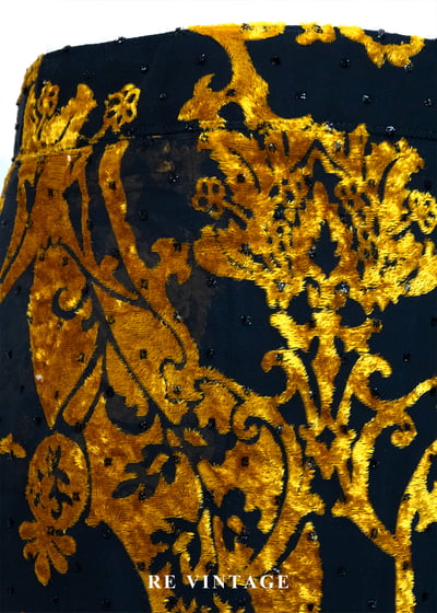 宮廷金碧輝煌繁花圖騰長裙（30"）6