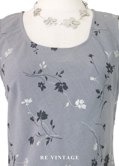 灰色調的城市花園長洋裝6