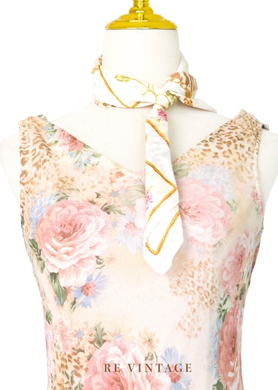 美麗佳人玫瑰豹紋氣質洋裝14