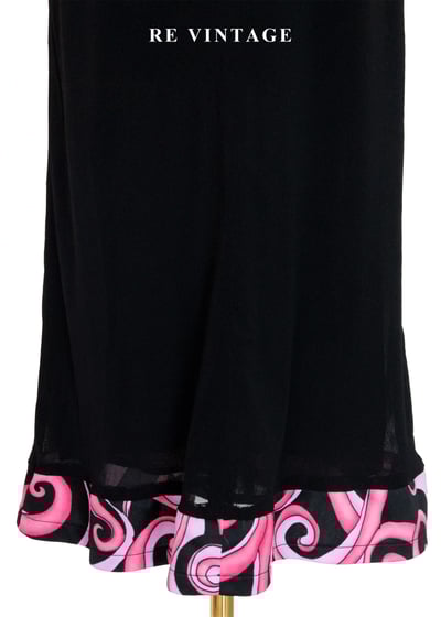 霓虹盡頭的探戈復古普普圖騰拼接裙（26"）3