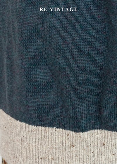 日本製 - 混色大色塊拼貼針織背心11