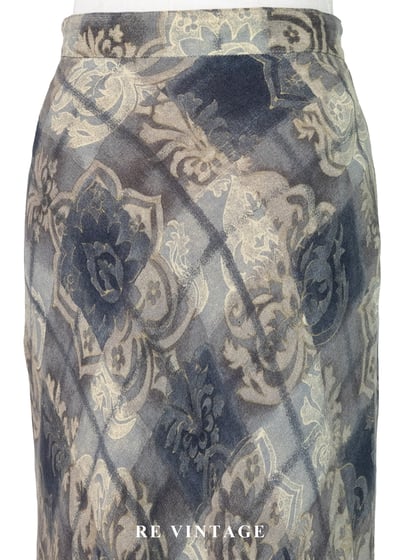 陰天雲端漫步菱格紋長裙（24"）9