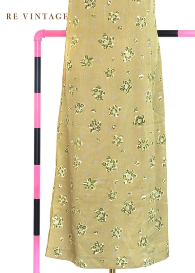 綠豹小花大地溫柔長洋裝4