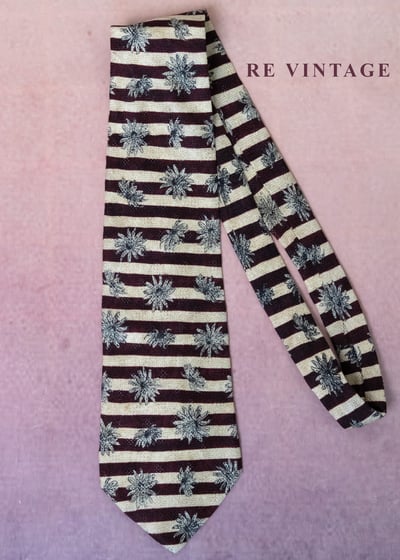 紅棕色越界雛菊領帶11