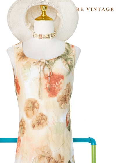 陽光午後大花圖騰少女洋裝3