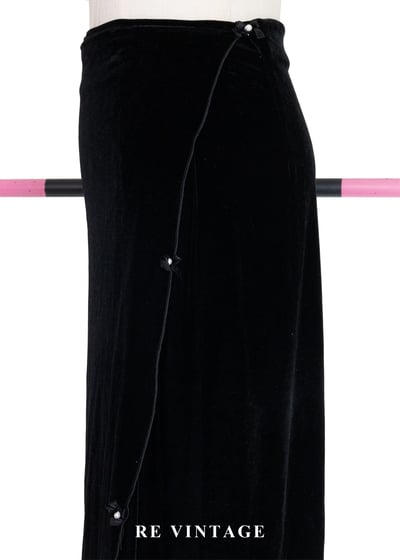 珍珠流星划過夜空絨布長裙（23-26"）6