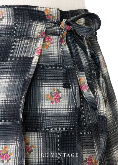 格子間的花一片式短裙（25-26"）7