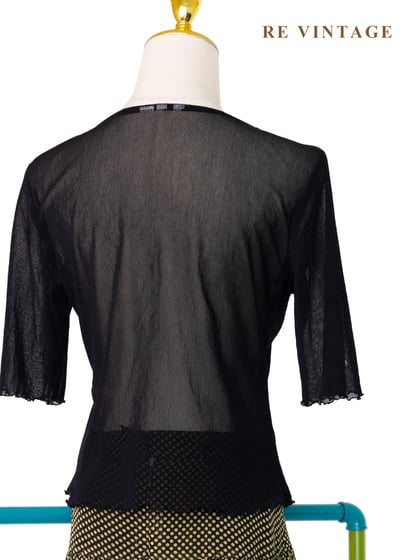 魚兒吐泡泡黑紗上衣7