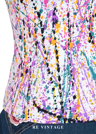 瘋狂潑彩藝術細肩帶背心5