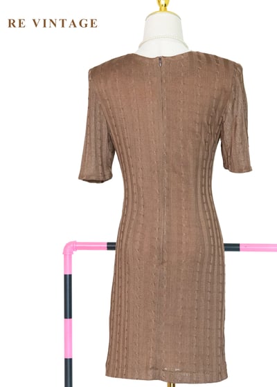 可可歐蕾銀貝殼珍珠薄針織洋裝8