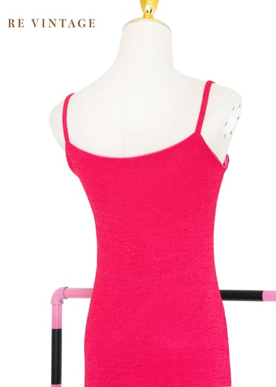 Fuchsia 桃粉小鏡子細肩帶洋裝12