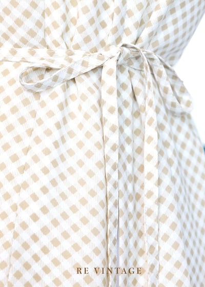 Sandshell 菱格紋氣質長洋裝13