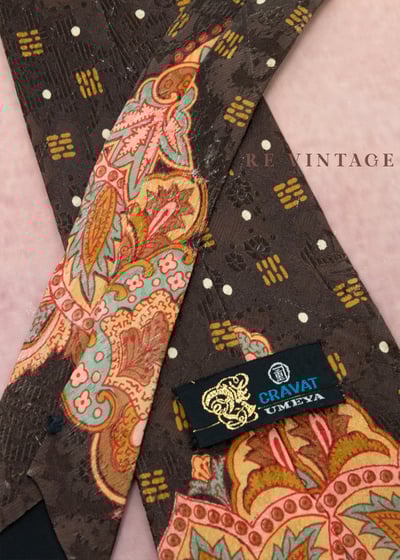 焦糖變形蟲方格點點領帶10