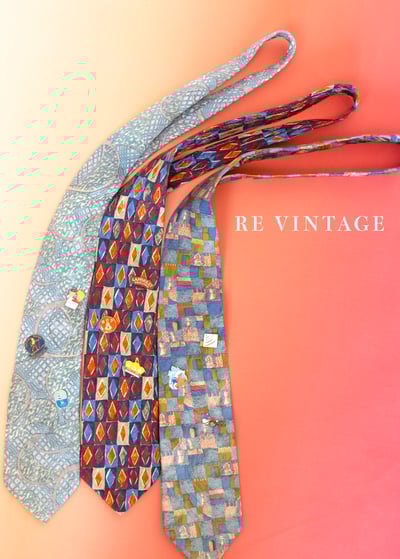 彩色Poker方塊領帶8