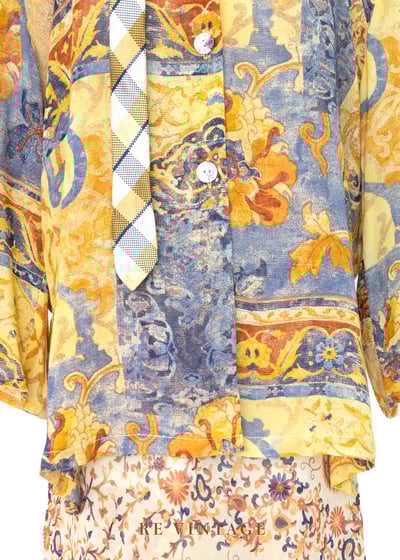 義大利製 - 皇宮圖騰華麗襯衫4