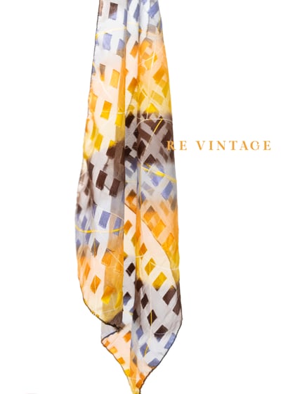 黃藍光譜魔法絲巾2