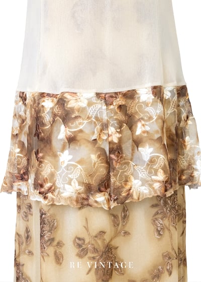 Fading Bloom花朵紗面小背心10