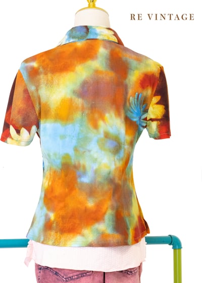 午後の畫布花語流動筆觸上衣10