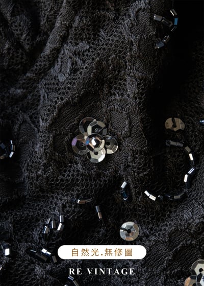 星空下的黑蕾絲與亮片繞頸背心11