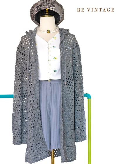 Stone Mountain 深灰色針織長版外套1