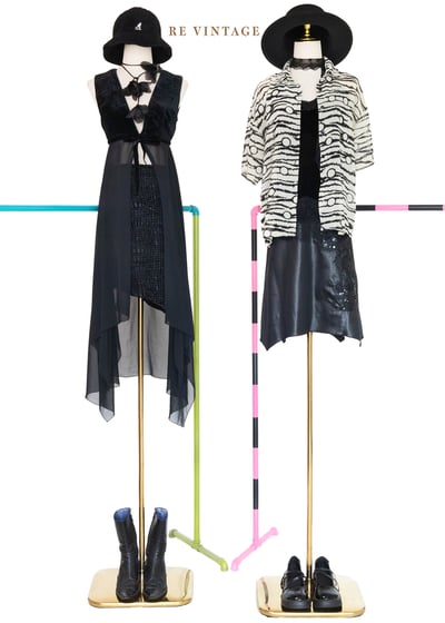 Monochrome 黑白脈動雪紡襯衫2