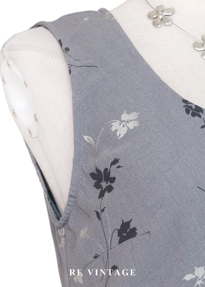 灰色調的城市花園長洋裝7