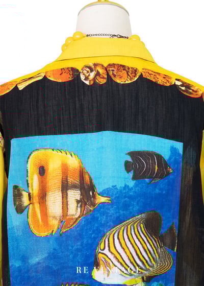 魚兒魚兒熱帶水族箱襯衫14