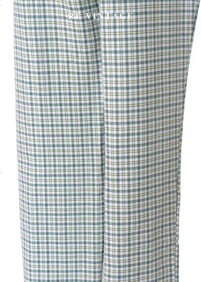 必備單品 - 藍綠色格紋長褲（28"）8