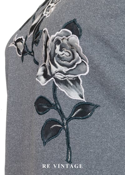 老底片玫瑰花影背心9