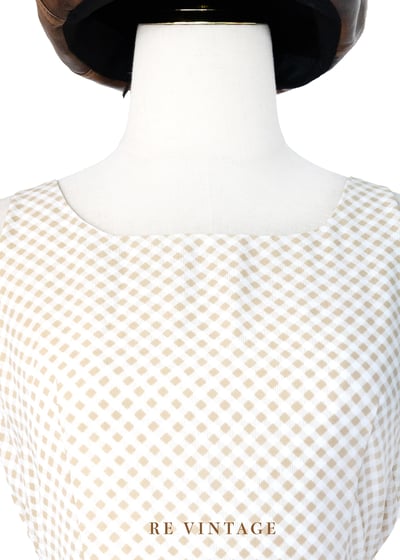 Sandshell 菱格紋氣質長洋裝2