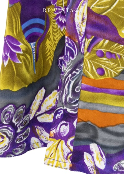 極光繁花華麗手繪高腰褲裙（26"）10