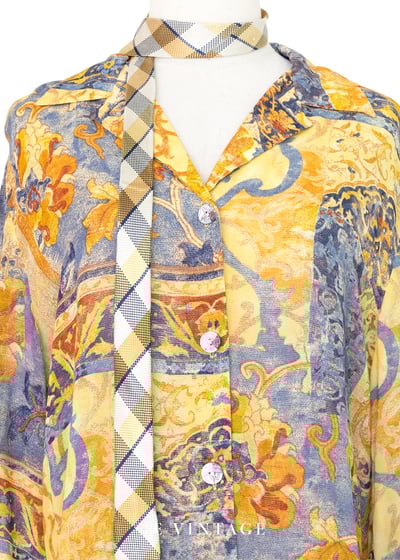 義大利製 - 皇宮圖騰華麗襯衫5