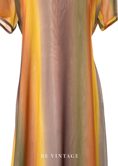 大地與火的漸層能量長洋裝8