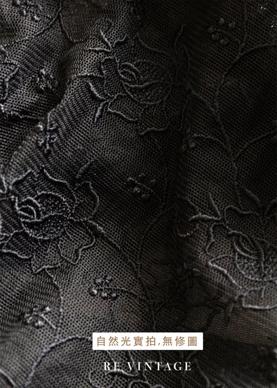 Black Flowers 神秘黑蕾絲長版背心19