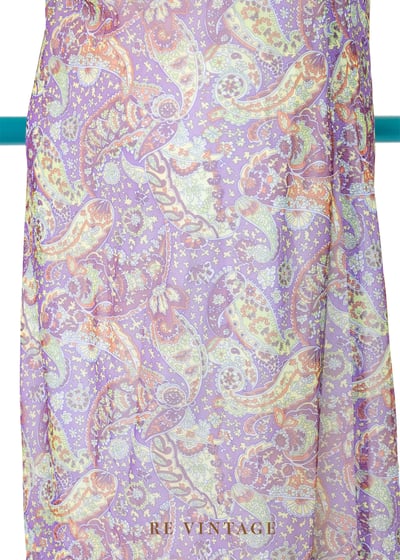 Smoky Grape 滿版印花網紗洋裝9