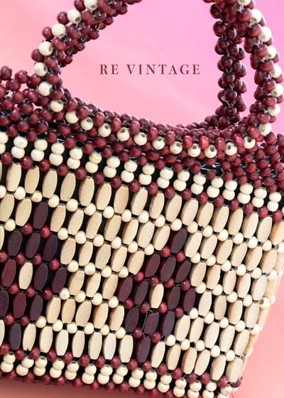 小紅豆菱格手提小包9