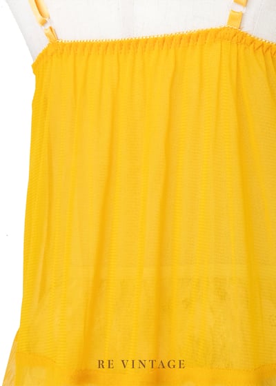 耀眼雙洞の橘黃蕾絲背心12