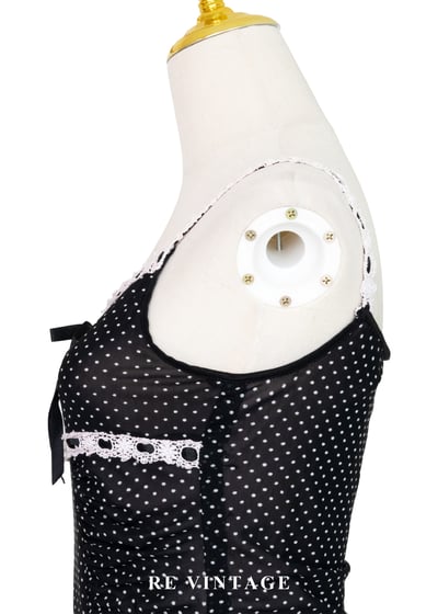 塞納河畔的夏日法式少女波點細肩帶背心8