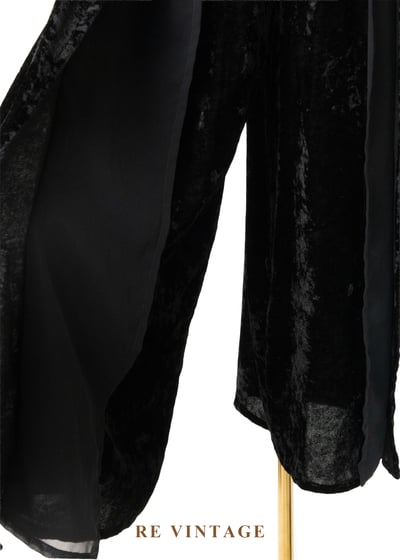 質感單品 - 奢華高雅的雙布料高腰寬褲（27"）7