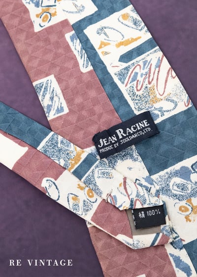 復古玩色80S磚塊塗鴉領帶5