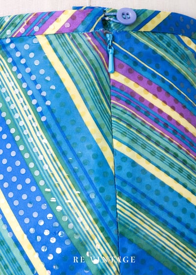 閃亮彩虹小點點斜紋及膝裙（28"）8