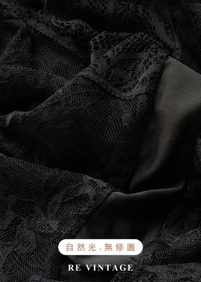 酷辣黑蕾絲透膚長版洋裝/罩衫15