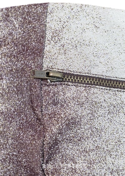 Pixelated brown 中高腰小喇叭褲14