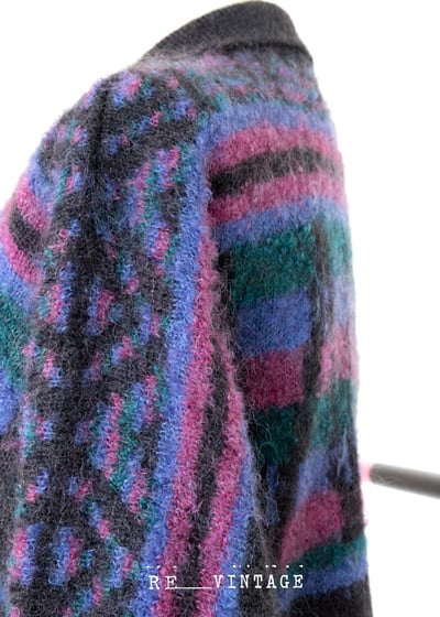 海馬毛桃粉藍可愛圖騰毛衣8